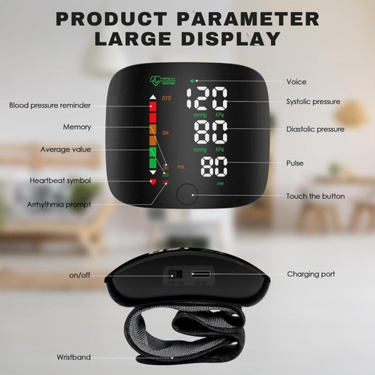 Hydressa - Smart Wrist BP Monitor